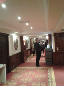 I was interviewed beside the Helmet.  Apparently I was 'better than expected'