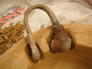 Falmouth shackle in Cornish clay