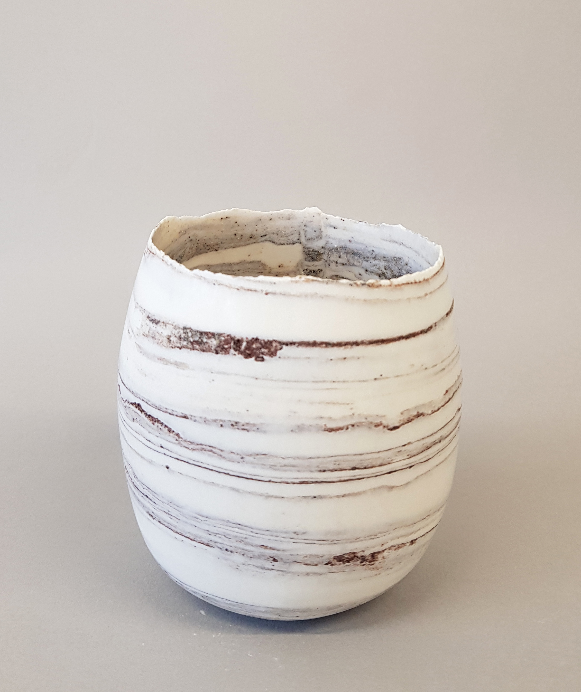 Fragile porcelain with clay from a meadow in oxford
